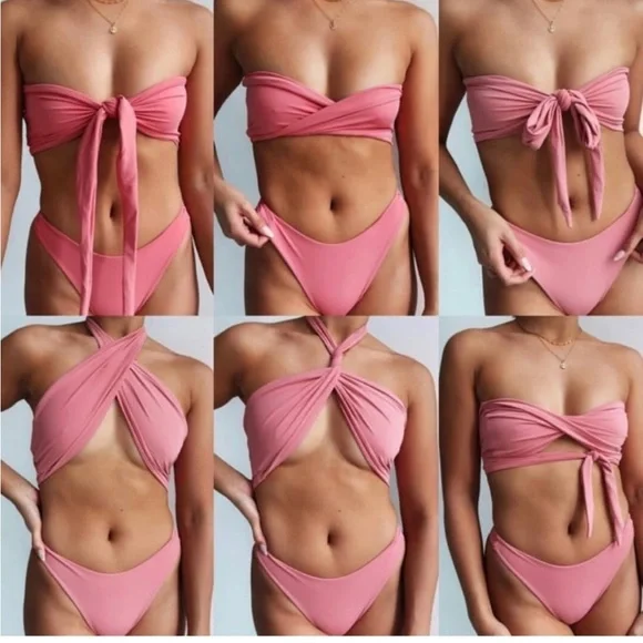 437 Leo Rose Pink Bikini